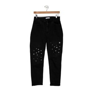 Black Embellished Women's Jeans